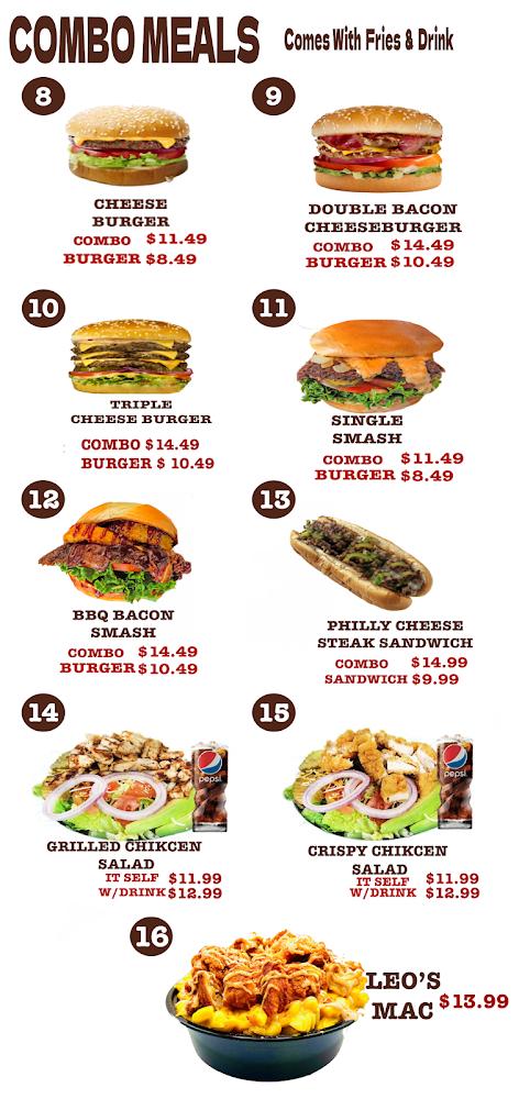 Leo’s Hot Chicken & Burgers Menu image 1